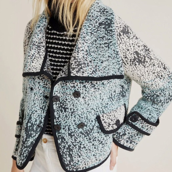 NWOT $298 Anthropologie Aldomartins Rocio Knit Sweater Jacket